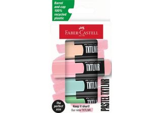 FABER-CASTELL Textmarker Txtlnr Pastell 4Er Kartonetui