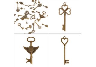 Chiave In Bronzo, Chiave Vintage, Set Di Chiavi