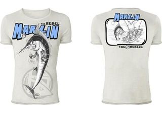 Hotspot Design Marlin, M, Grigio-Blu, T-Shirt, TS-RB01004S02