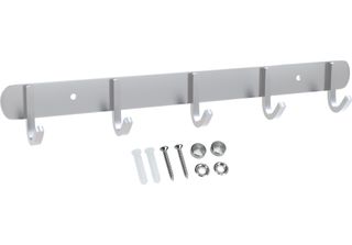 Intirilife Appendiabiti In Acciaio Inox Modello D - 5 Ganci - Appendiabiti Appe…