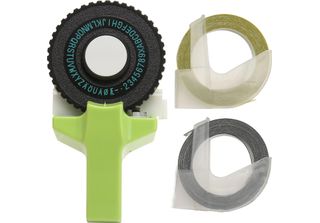 Embossing Label Maker Verde Facile Funzionamento Design Ergonomico Portatile Cr…