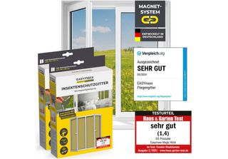 Easymaxx Insect Protect Zanzariera Magnetica Set Di 2 - Max. 150X180Cm