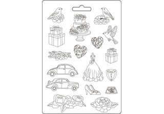 Stamperia Stampo Flessibile Per Colata Di Plastica Stampo Decorativo, Senza Tem…