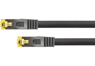 Python 8070PY-030S Python Patchkabel M. Cat.7 Rohkabel Nylongefl. Schwarz 3M