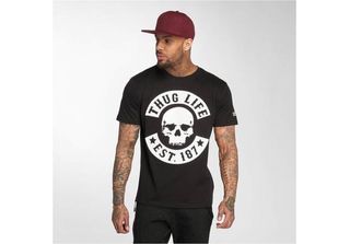 Maglietta Uomo Thug Life B.Skull Nero - 5XL