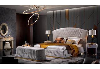 Letto Letti Letto Matrimoniale Camera Da Letto Pelle Tappezzeria Tessile Letti …