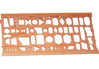 Minerva 1450 Minerva Organigraph Schablone Symbole 45,