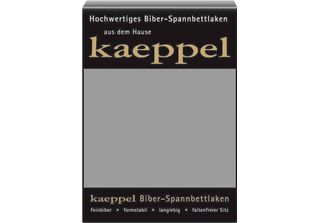 Kaeppel Biber - Lenzuolo Matrimoniale Grigio Unicolore 140X200 Cm - 160X200 Cm