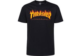 Maglietta Thrasher Flame - Taglia: S - Colore: Nero