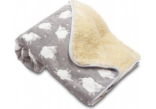 Coperta Per Neonati Pecora Con Pecore Grigio Chiaro 100X150 Cm