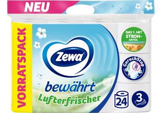 Zewa 380004 Zewa Toilettenpapier BewäHrt Lufterfrischer 3-Lagig, 24 Rollen