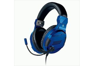 Bigben Interactive PS4OFHEADSETV3G Cuffie Ad Archetto Cablate Da Gioco Blu
