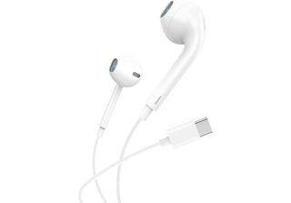 Cuffie Intrauricolari, Foneng T15 Cablate, Usb-C, 1,2M (Bianco)