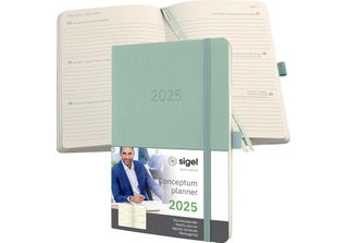 Sigel C2538 Sigel Buchkalender Conceptum 2025 MintgrüN