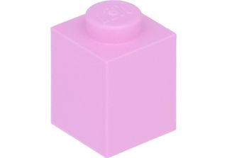 Lego® 100 Pezzi 3005 Mattoncini Brick 1X1 Part Basic Bricks 100 Rosa Chiaro