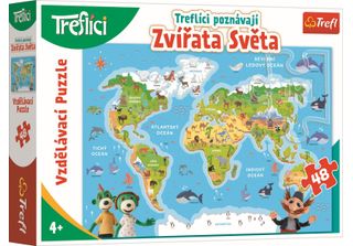 Trefl Puzzle Treflici Conoscere Gli Animali Del Mondo / 48 Pezzi