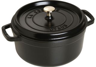 Staub 40500-241-0 Staub La Cocotte 24Cm Rund, Schwarz, Gusseien