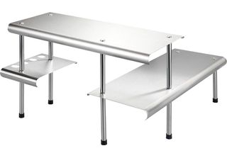 Maximex 2035030500 Maximex Massivo Trio Eckregal Silber 2 FachböDen