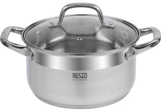 Resto Kitchenware Libra, 2,6 L, Rotondo, Acciaio Inossidabile, Vetro, Acciaio I…