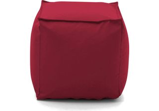 Talamo Italia Pouf Aron 45X45X45H Cm Rosso, Sfoderabile Rosso Italy