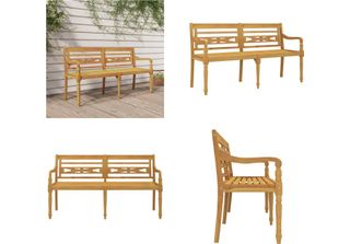 Vidaxl Panca Batavia 150 Cm In Teak Massiccio - Panca Batavia - Panche Batavia …
