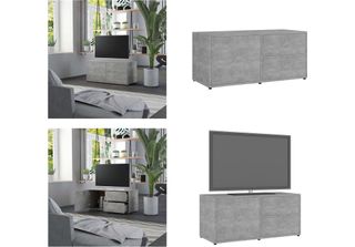 Vidaxl Mobile Tv Grigio Cemento 80X34X36 Cm In Legno - Mobile Tv - Mobili Tv - …