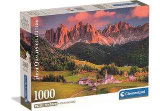 Clementoni - Puzzle Premium 1000 El. Dolomity Magiczne Wysoka Jakość