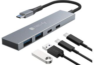Techly IUSB32C-HUB4AC Techly Hub Usb 4P. 2USB 3.2-2USB-C