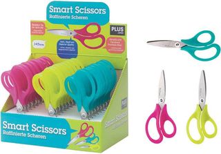 Plus Japan 34567 Plus Japan Kinderscheren Blau, Pink, GrüN 5,2 Cm, 24 St.