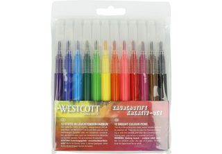 Westcott E-16801 00 12 Westcott Airbrush-Stifte Farbsortiert