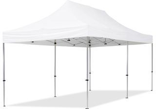Toolport 3X6M Gazebo Pieghevole, Economy Alluminio, Bianco