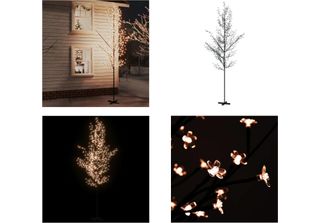 Vidaxl Albero Led Con Fiori Di Ciliegio Bianco Caldo 672 Led 400 Cm - Albero Le…