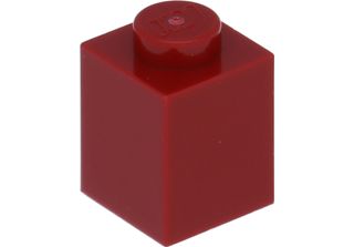Lego® 100 Pezzi 3005 Mattoncini Brick 1X1 Part Basic Bricks 100 Rosso Scuro