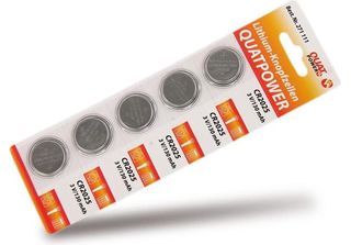 Pile A Bottone Al Litio Quatpower, CR2025, 5 Pezzi