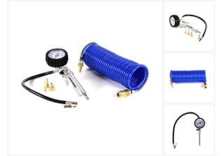 Prebena Z175.80 Pompa A Pressione D'aria Con Manometro + Prebena Tubo Flessibil…