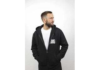 John Doe Felpa Con Cappuccio Zip Ride Nero-S