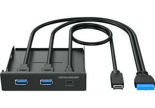 Graugear G-MP01 Graugear USB-HUB Multi Front Panel, Usb 3.2 Gen2 Type-C Retail