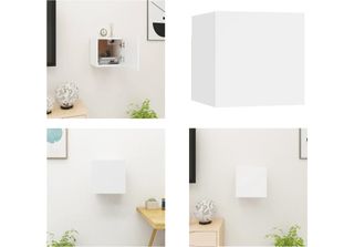 Vidaxl Mobile Tv A Parete Bianco 30,5X30X30 Cm - Mobile Tv - Mobili Tv - Mobile…