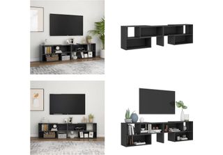 Mobile Tv Vidaxl Grigio 149X30X52 Cm Materiale A Base Di Legno - Mobile Tv - Mo…