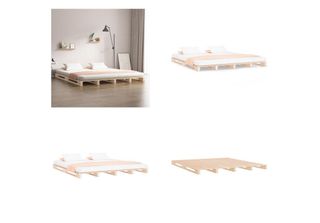 Vidaxl Letto Pallet 120X190 Cm In Pino Massiccio - Letto Pallet - Letti Pallet …