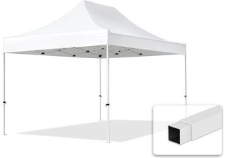 Toolport 3X4,5M Gazebo Pieghevole, Economy Acciaio, Bianco