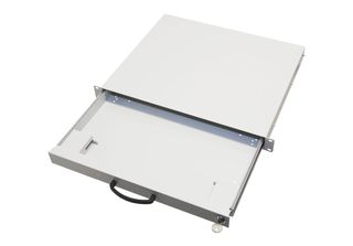 Aixcase AIX-19K1U-W Aixcase 19" Rack 1U Tastaturschublade Leer Lichtgrau"