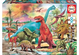 Educa - Puzzle Dei Dinosauri, 100 Pezzi, Multicolore, 13179 Educa