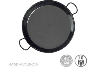 Padella Per Paella Tradizionale In Acciaio Smaltato ø42Cm (10 Persone). Vaello
