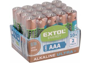 Batterie Alcaline Extol Energy Ultra +, 20 Pezzi, 1,5V Aa (LR6) EXTOL-LIGHT