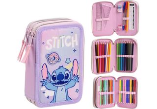 CerdÀ - Oficjalna Kosmetyczka PotróJna Disney Stitch - Akcesorium Szkolne