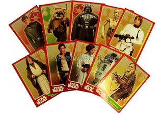 Topps - Spar 2 - Guerre Stellari - Viaggio A Guerre Stellari - 10 Diverse Carte…