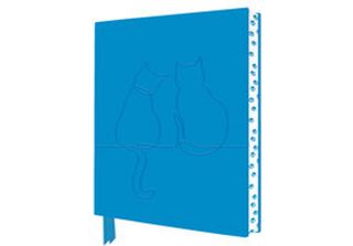 Taccuino D'arte Artigianale Two Happy Cats (Flame Tree Journals)