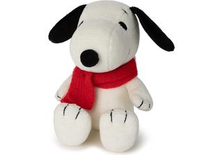 Peanuts X Bon Ton Toys: Snoopy Cordury Seduto Con Sciarpa, Peluche 17Cm