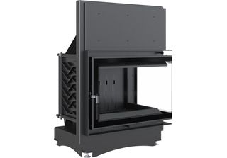 Inserto Per Caminetto In Ghisa Kratki Zuzia Eco Deco Destro 12 Kw Ø 200